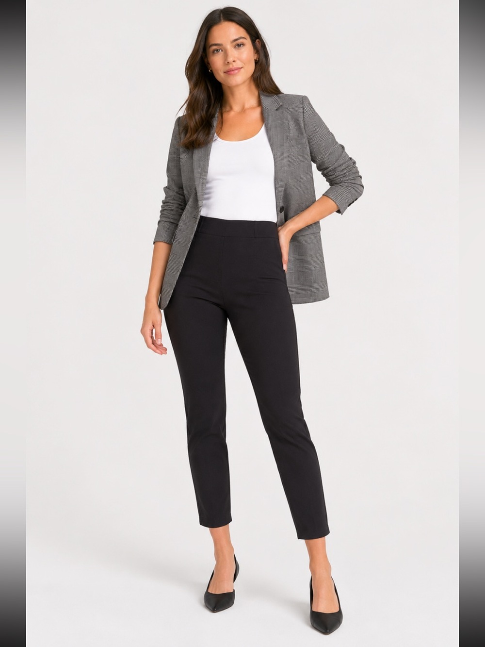 Everlane Pants Women’s Size 4 Black The Side-Zip Ankle Stretch Cotton